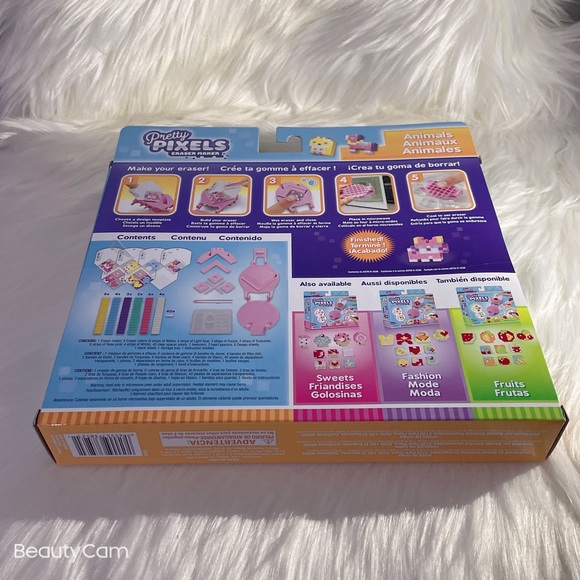 Brand New Pretty Pixels Bandai DIY Eraser Maker Cute Animals Pastel - Picture 3 of 3